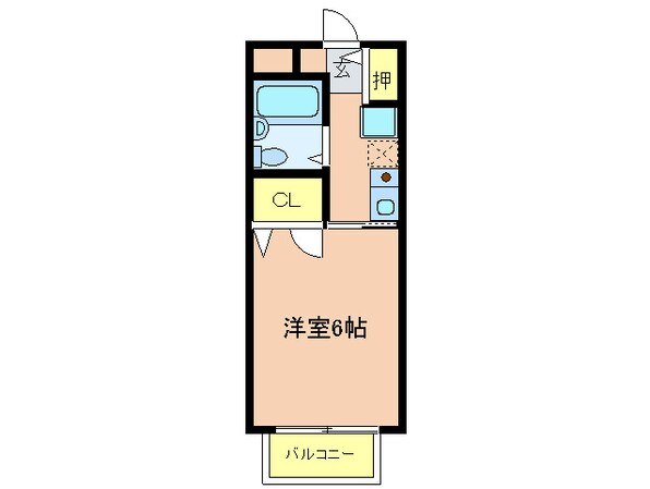 中山手ガ－デンパレスＢ棟の物件間取画像